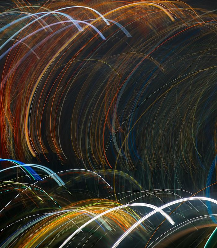 Abstract glowing lines representing healthy balance and energy